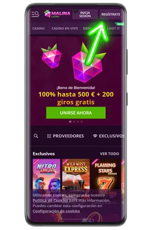 Para registro Malina Casino, visita el sitio web oficial.